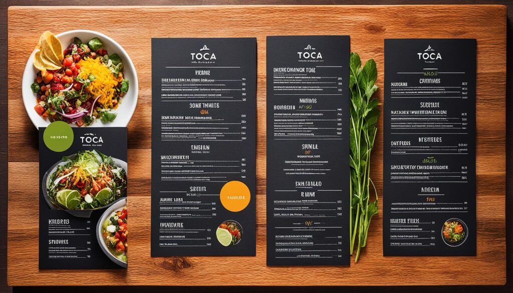 Toca Madera Scottsdale menu