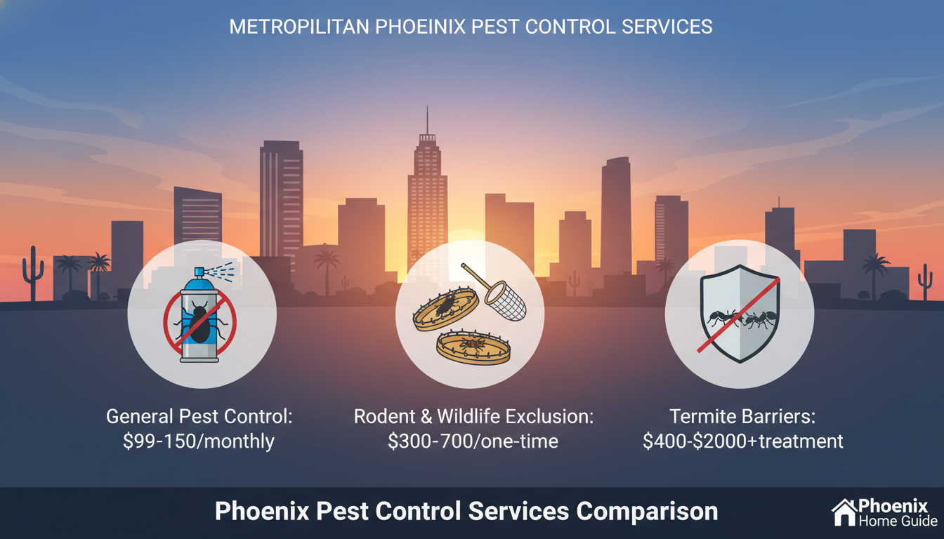 commercial pest control phoenix costs comparison